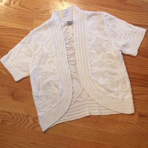 NWOT Lacy knit bolero!